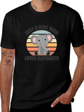 Elephant Lover T-Shirt - Cute Cartoon Design product image 1