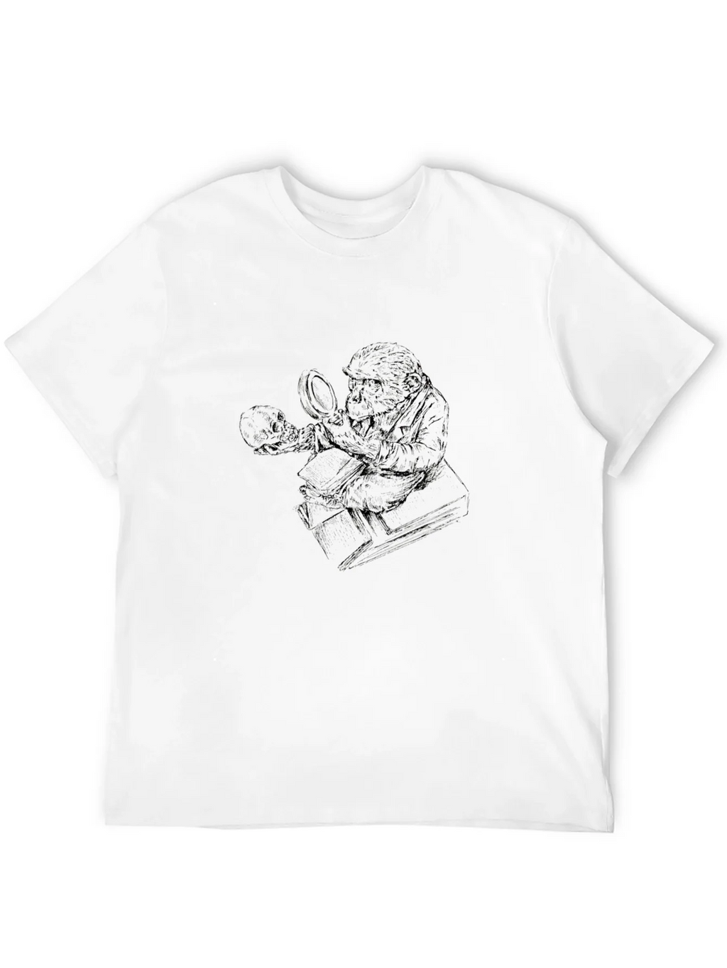 Intricate Santa Graphic Print Black T-Shirt product image 2