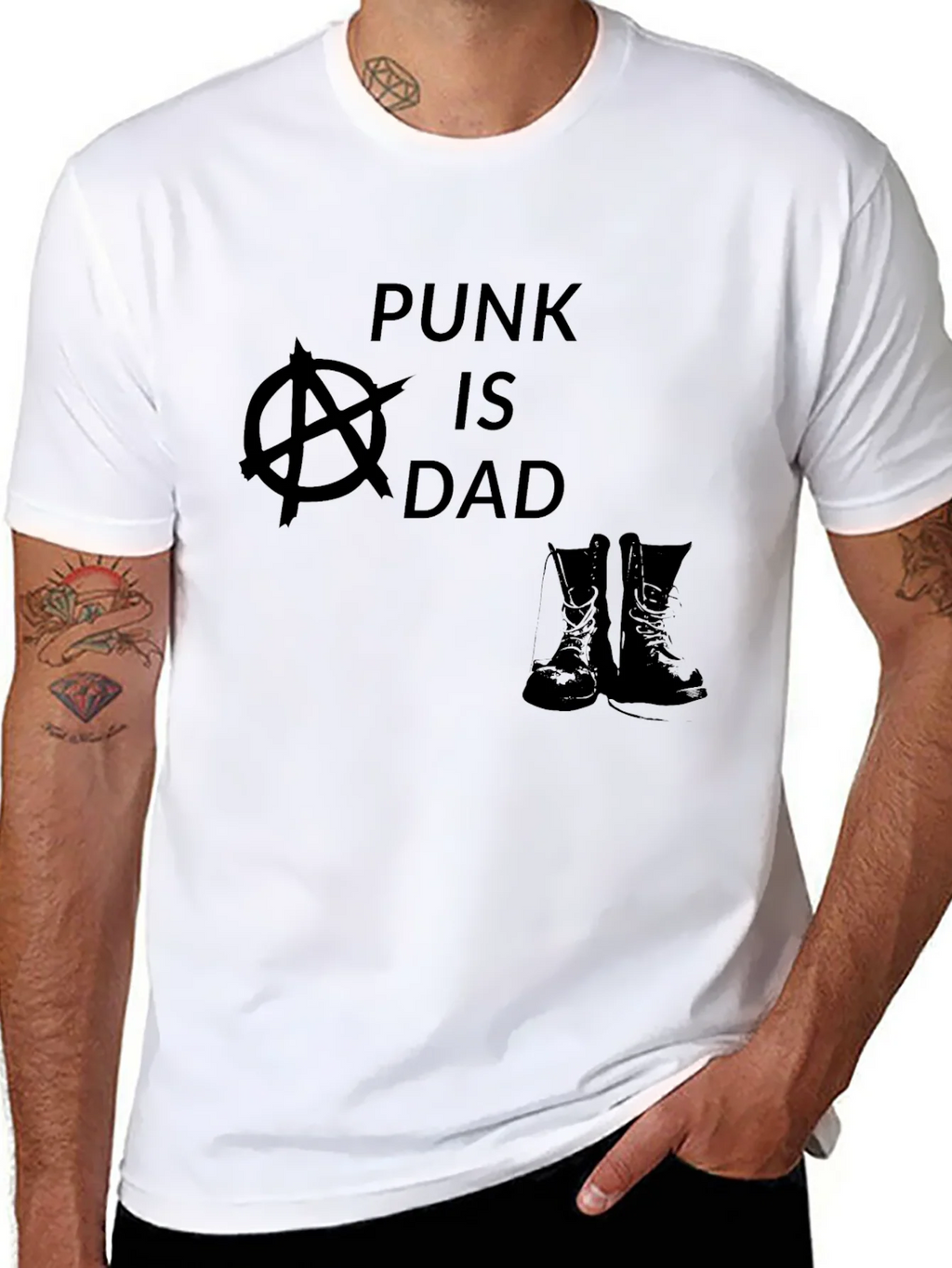 Punk is Dad T-Shirt product image 7
