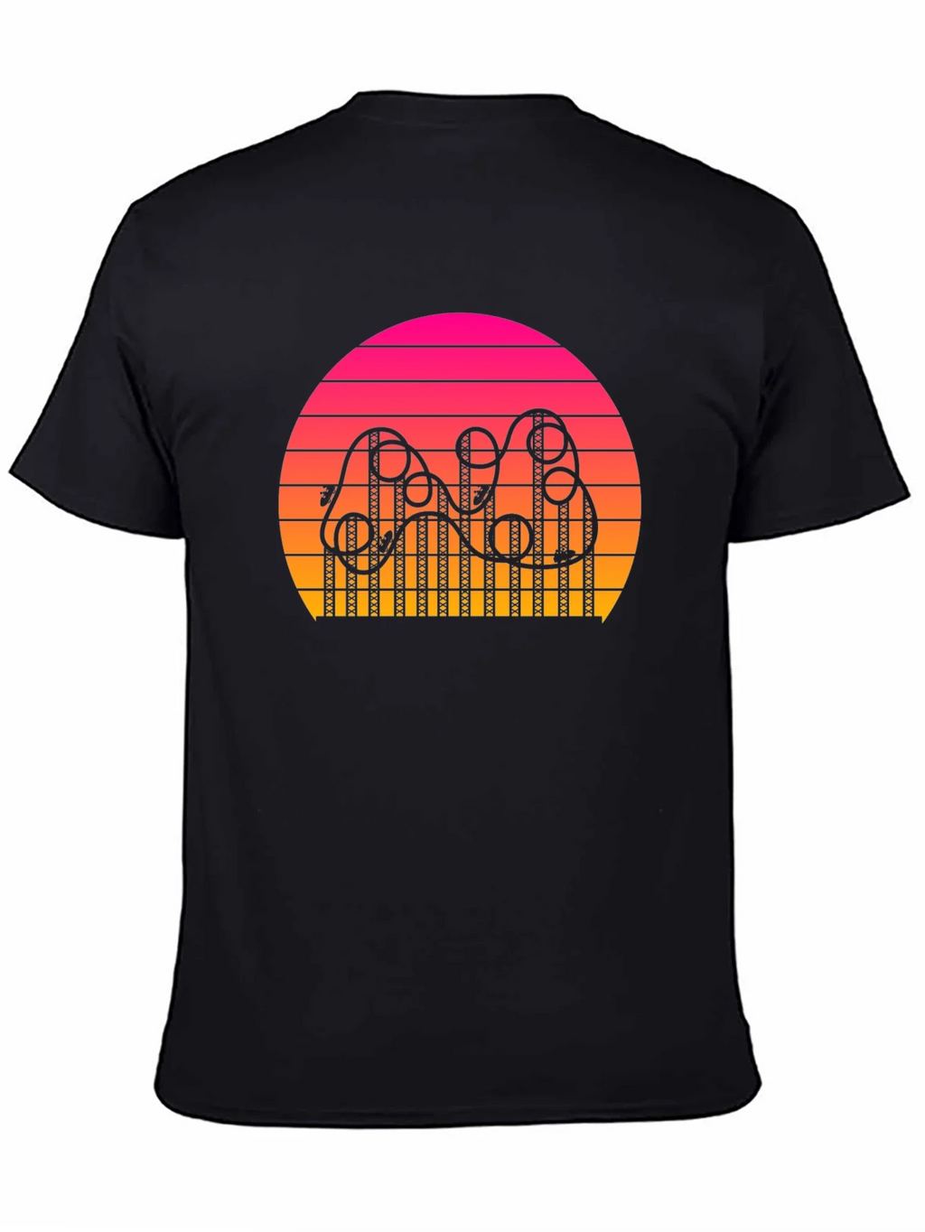 Retro Sunset Rollercoaster T-Shirt product image 2
