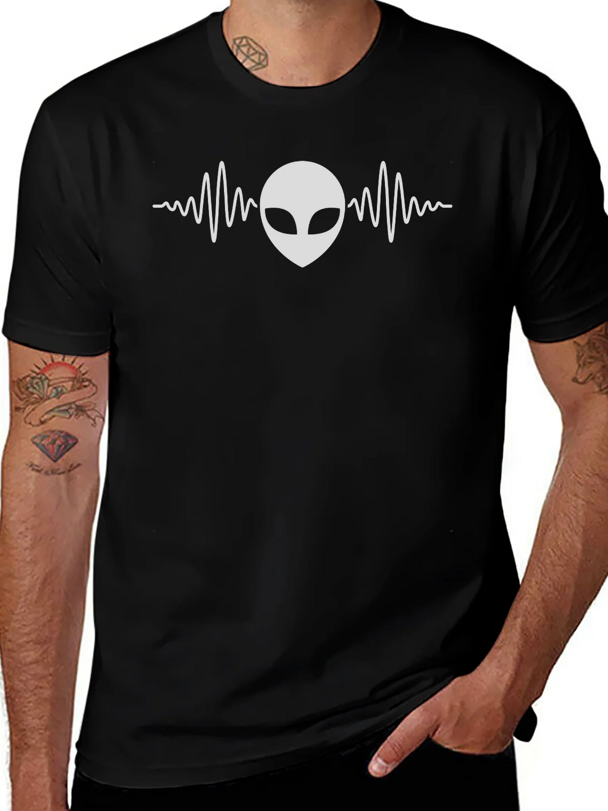 Alien Headbeat T-Shirt - Classic Sci-Fi Tee product image 1