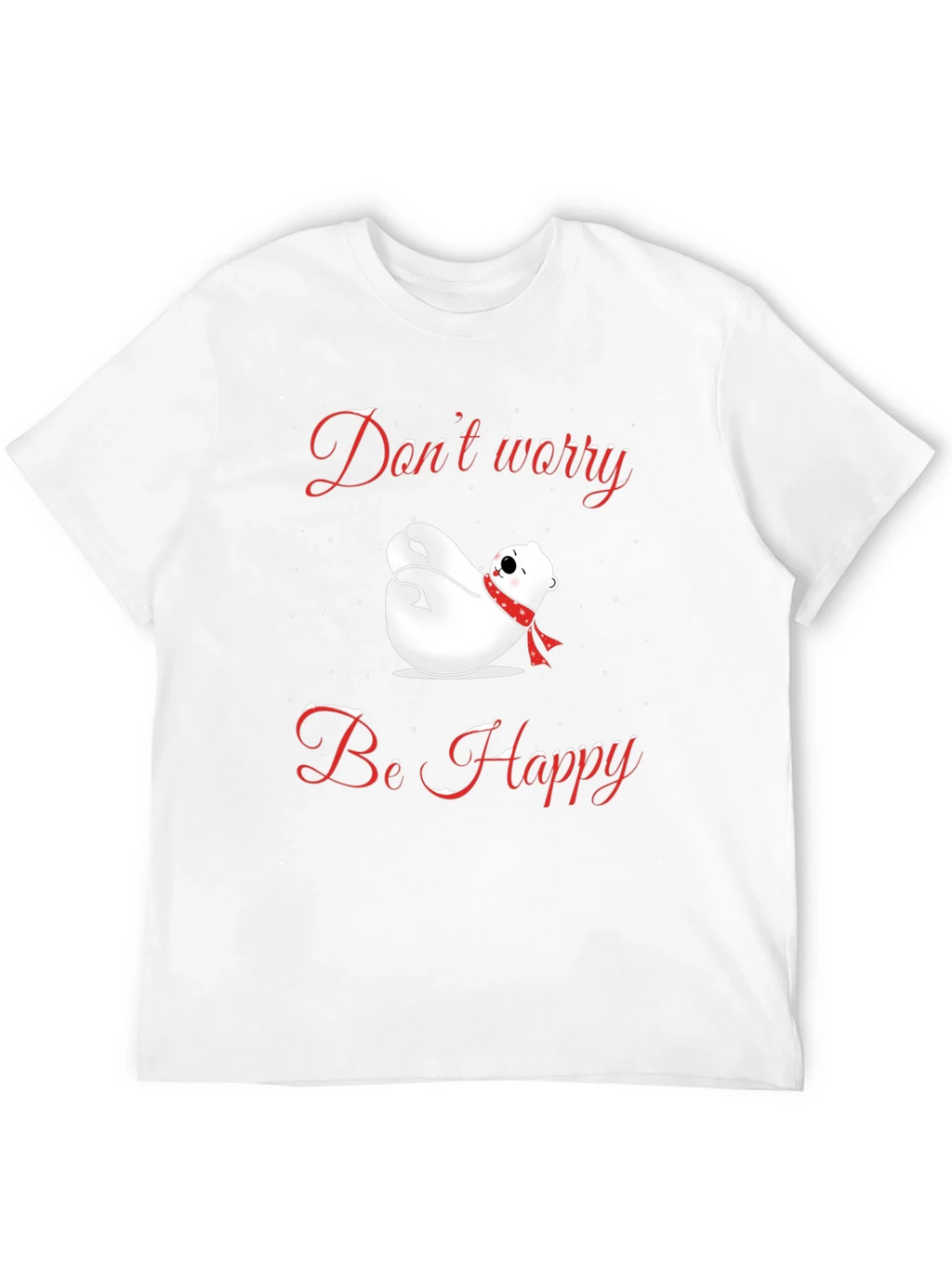 Dont Worry Be Happy Polar Bear T-Shirt product image 11