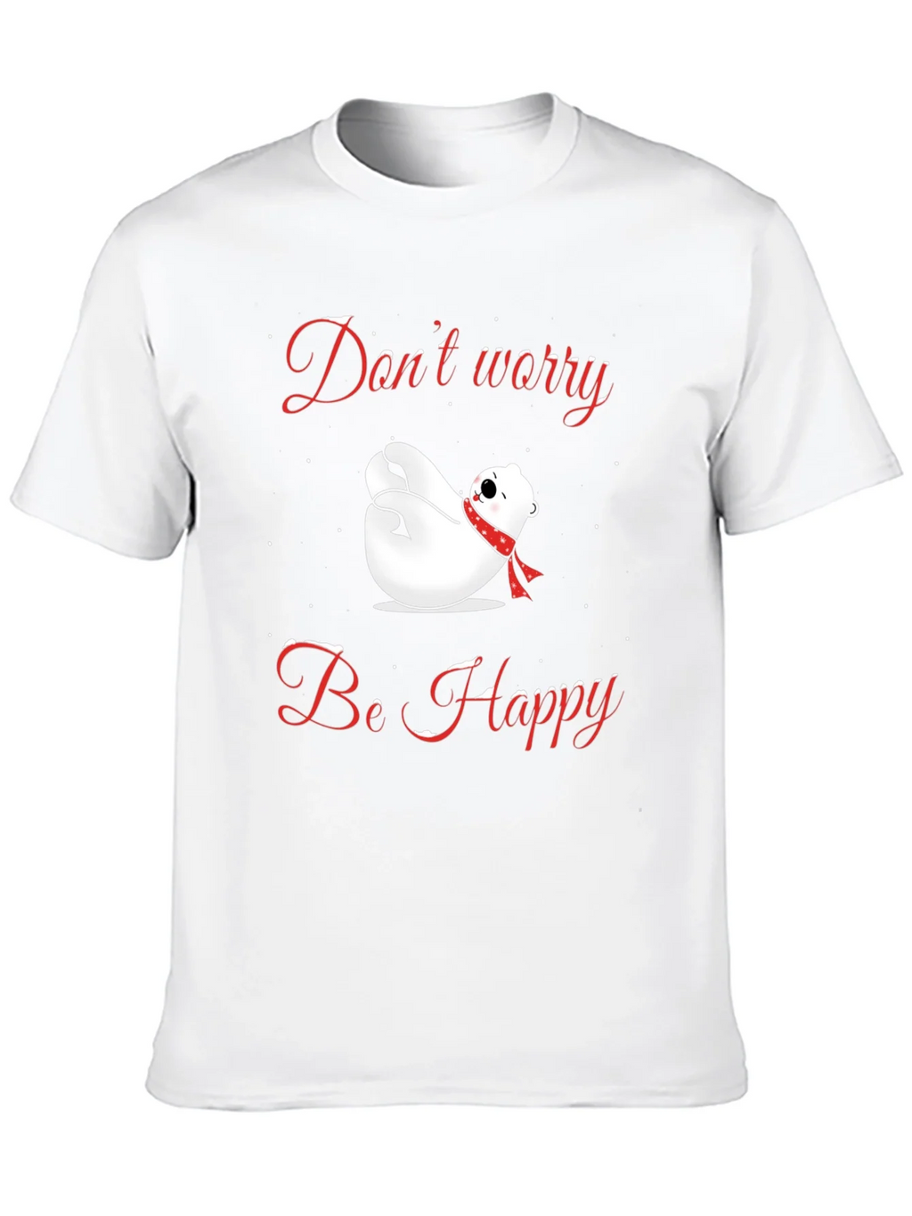 Dont Worry Be Happy Polar Bear T-Shirt product image 9