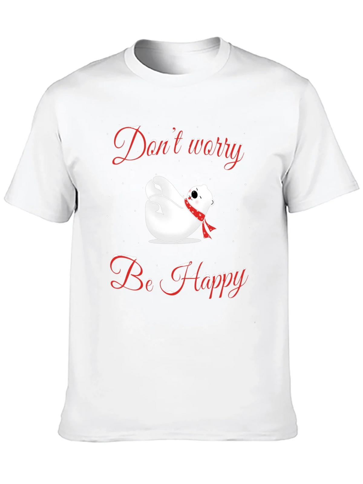 Dont Worry Be Happy Polar Bear T-Shirt product image 9