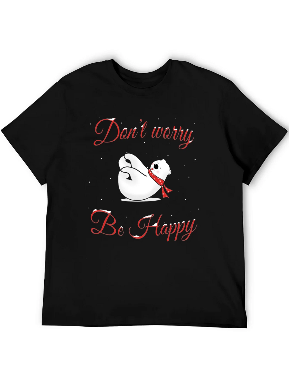 Dont Worry Be Happy Polar Bear T-Shirt product image 5