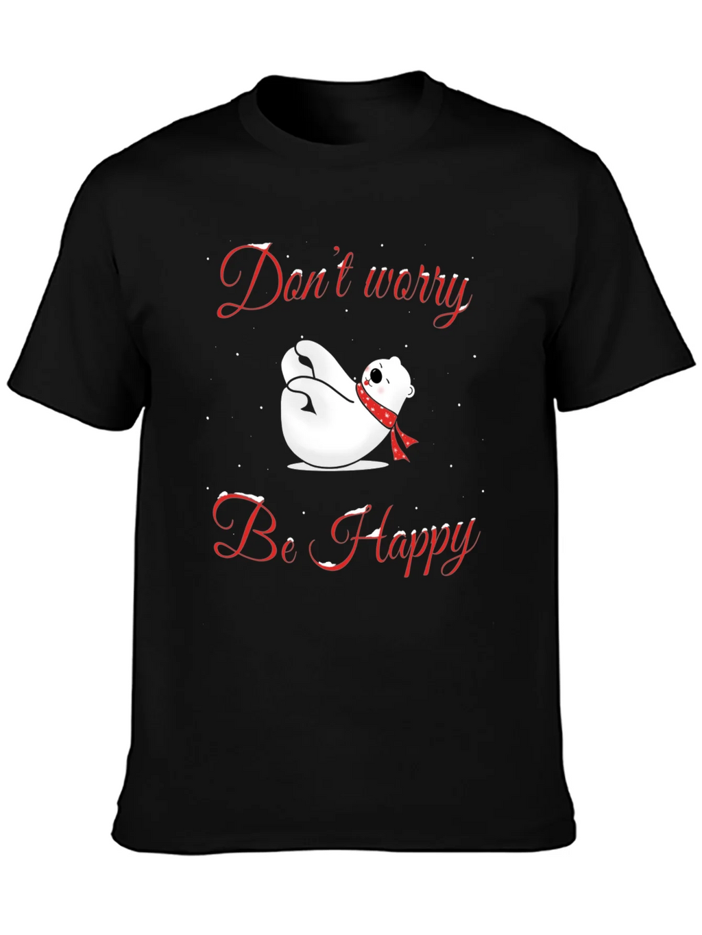 Dont Worry Be Happy Polar Bear T-Shirt product image 3