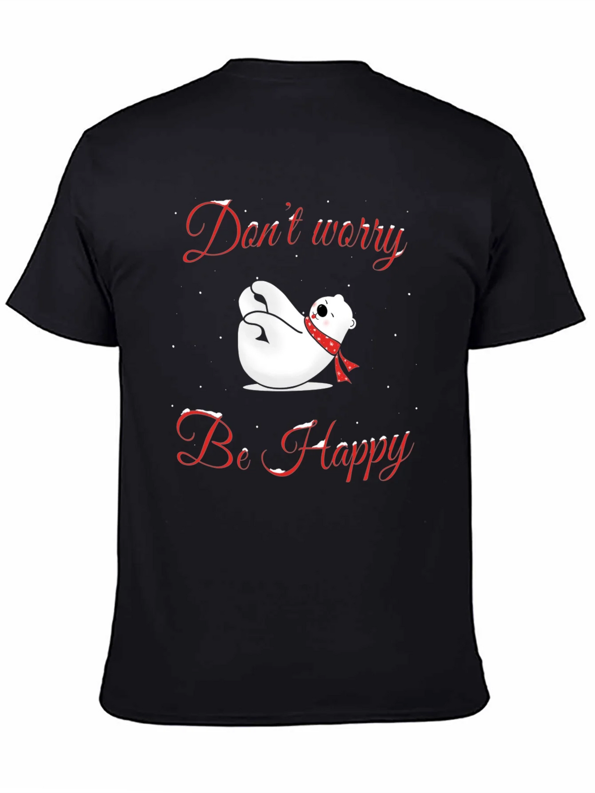 Dont Worry Be Happy Polar Bear T-Shirt product image 4