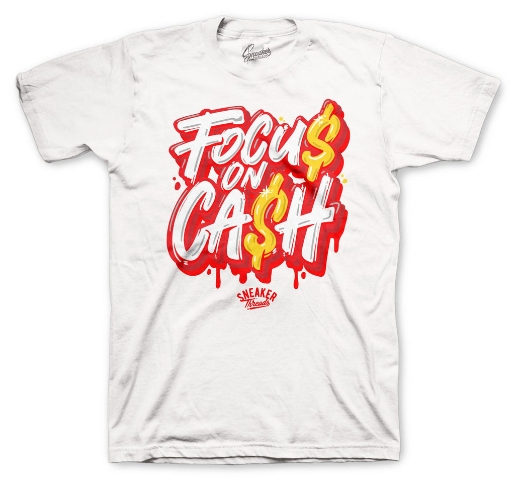 Retro 4 Red Metallic Focus on $ Shirt