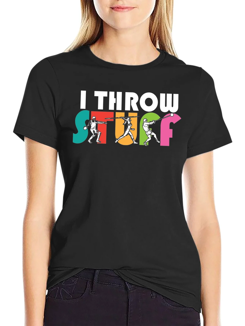 I Throw Stuff T-Shirt product image 2