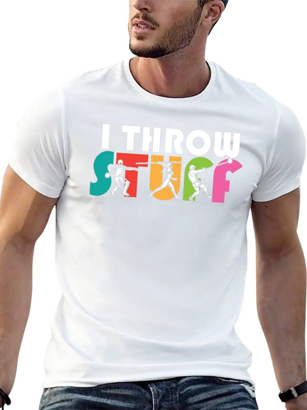 I Throw Stuff T-Shirt product image 12