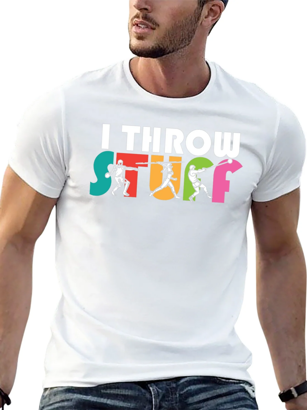I Throw Stuff T-Shirt product image 12