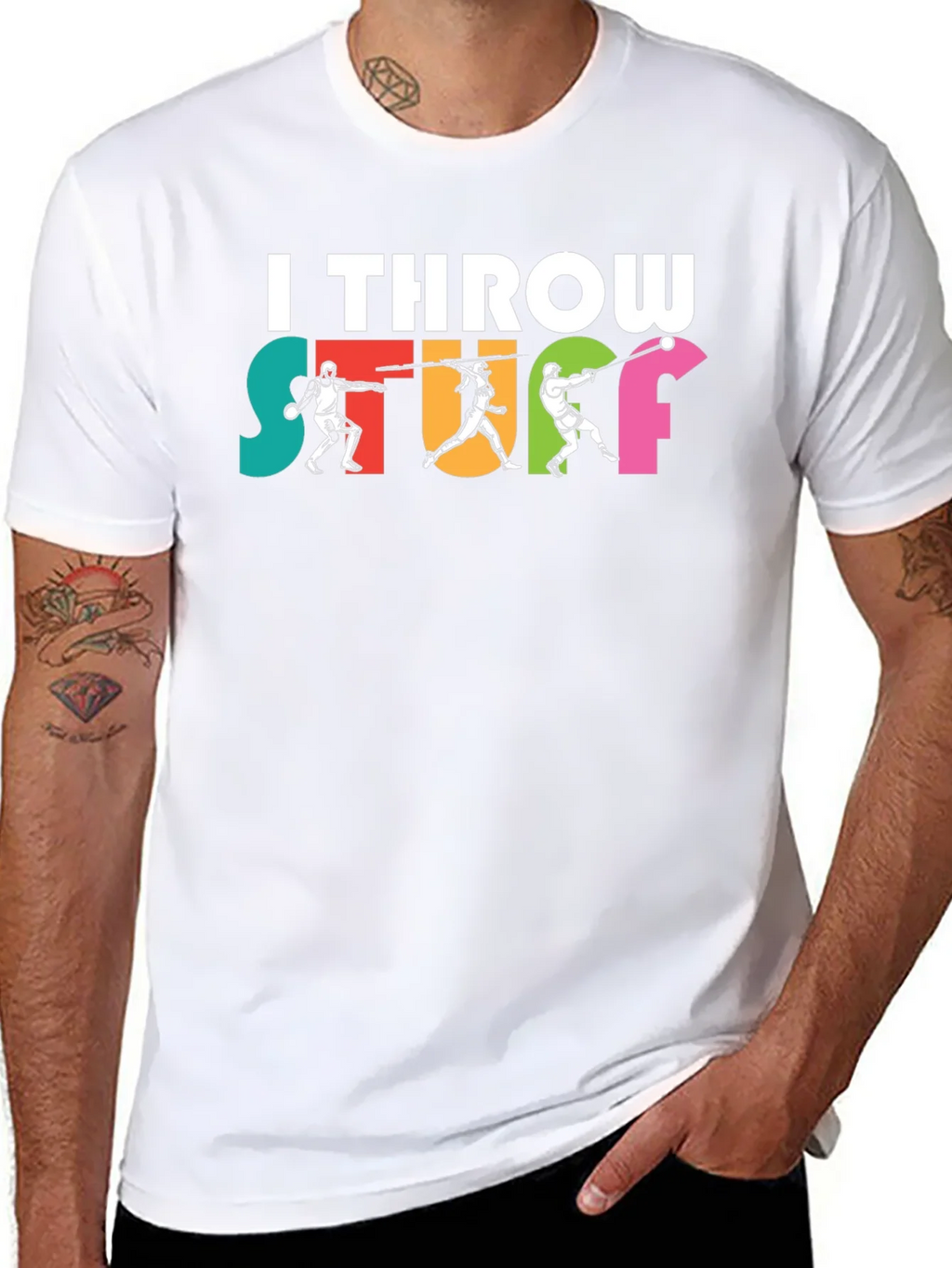 I Throw Stuff T-Shirt product image 7