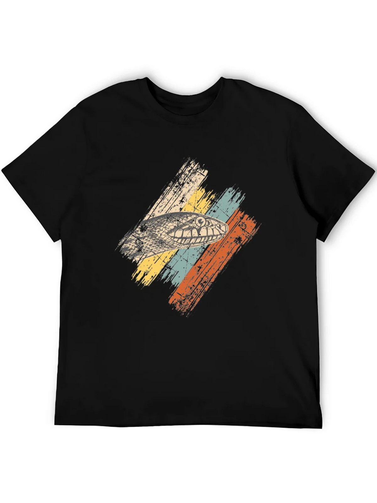 Retro Snake Head Graphic Tee - Black product image 5