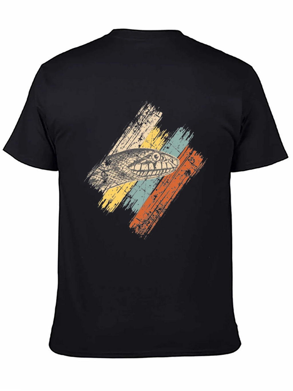 Retro Snake Head Graphic Tee - Black product image 4