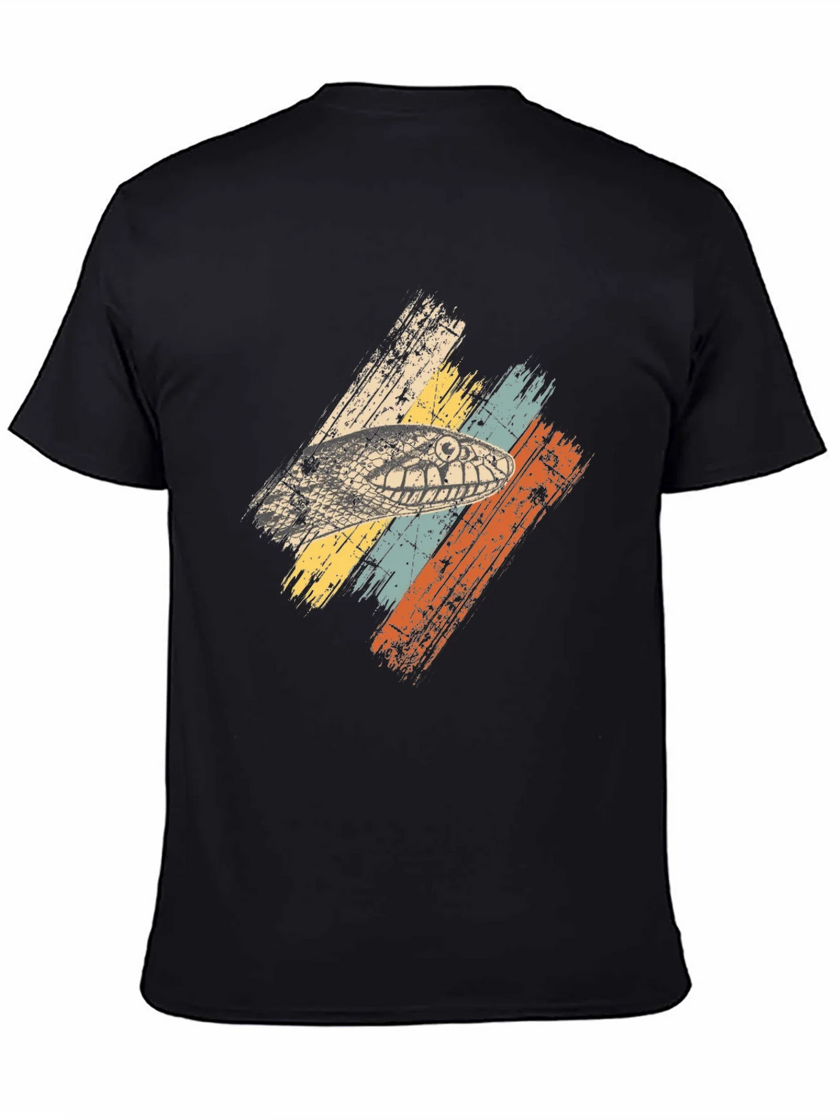 Retro Snake Head Graphic Tee - Black product image 4