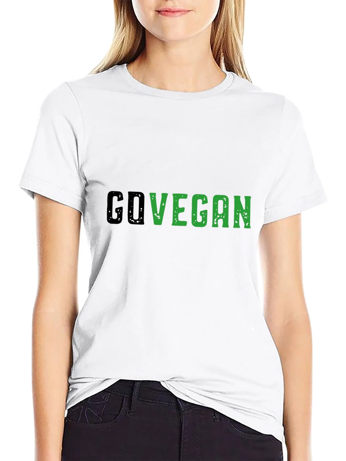 Go Vegan Black Tee - Stylish Statement Shirt product image 8