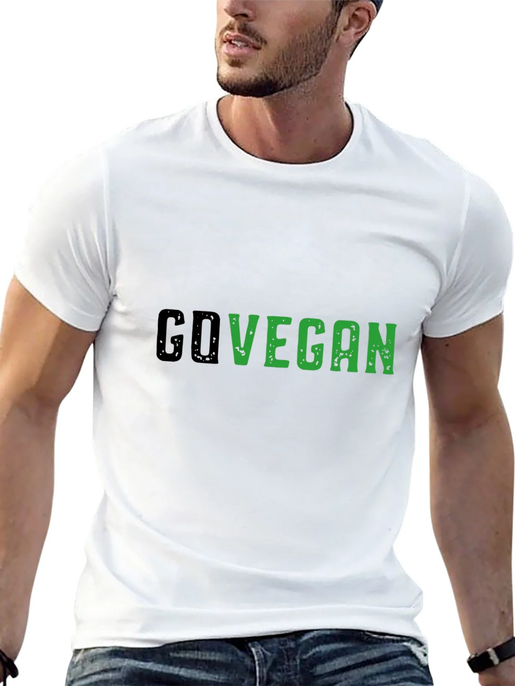 Go Vegan Black Tee - Stylish Statement Shirt product image 12