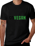 Go Vegan Black Tee - Stylish Statement Shirt product image 1
