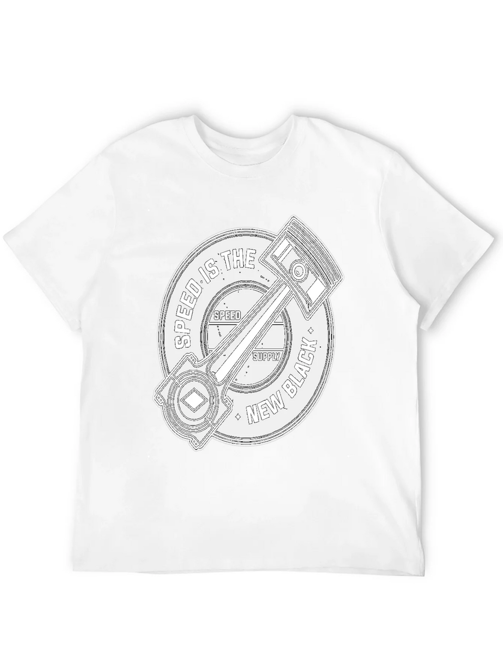 Speed Supply Black Piston Graphic Tee product image 11