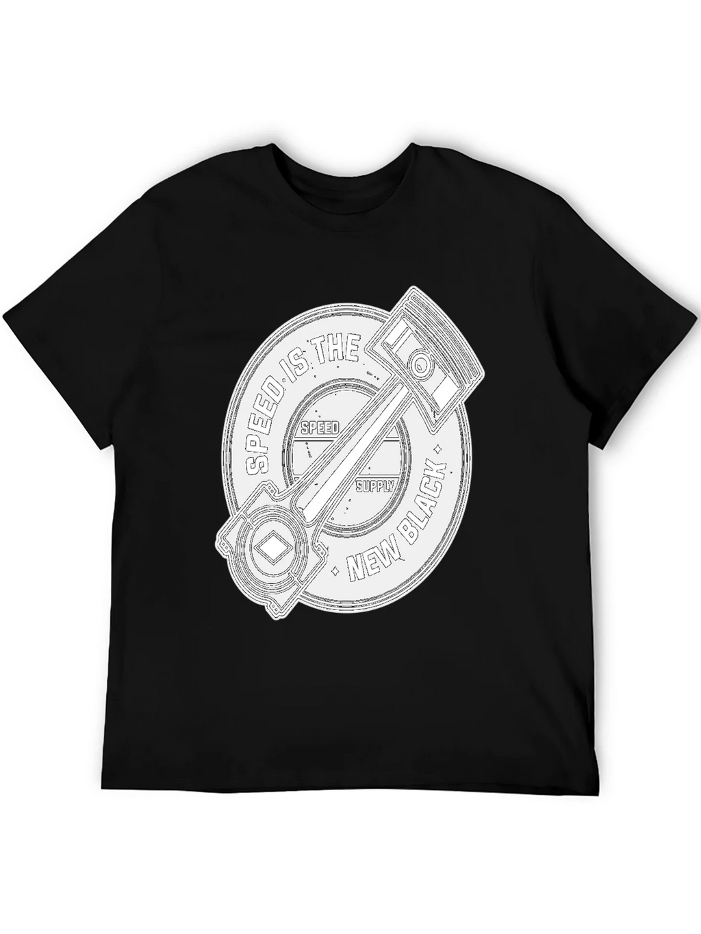 Speed Supply Black Piston Graphic Tee product image 5