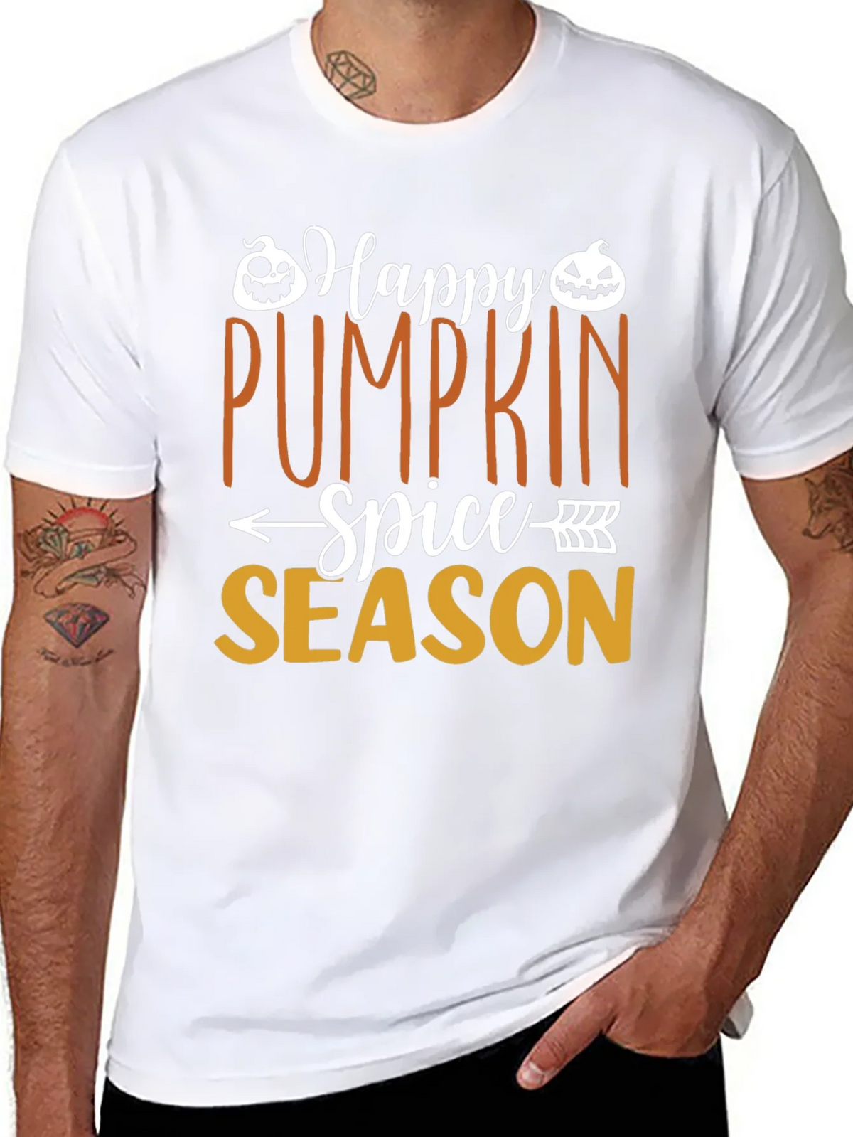 Happy Pumpkin Spice Season Black T-Shirt product image 7