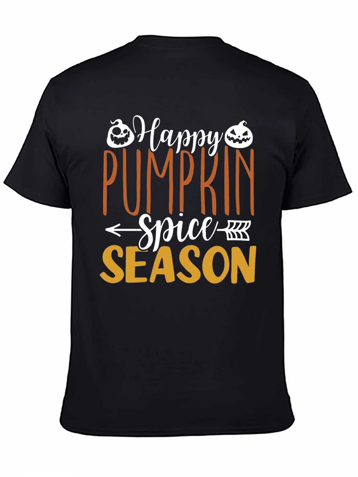 Happy Pumpkin Spice Season Black T-Shirt product image 4