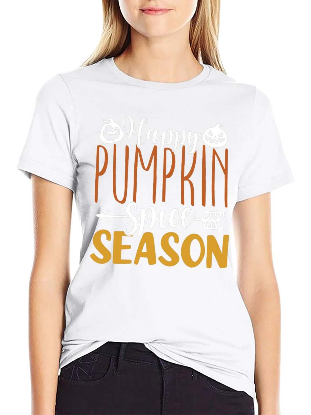 Happy Pumpkin Spice Season Black T-Shirt product image 8