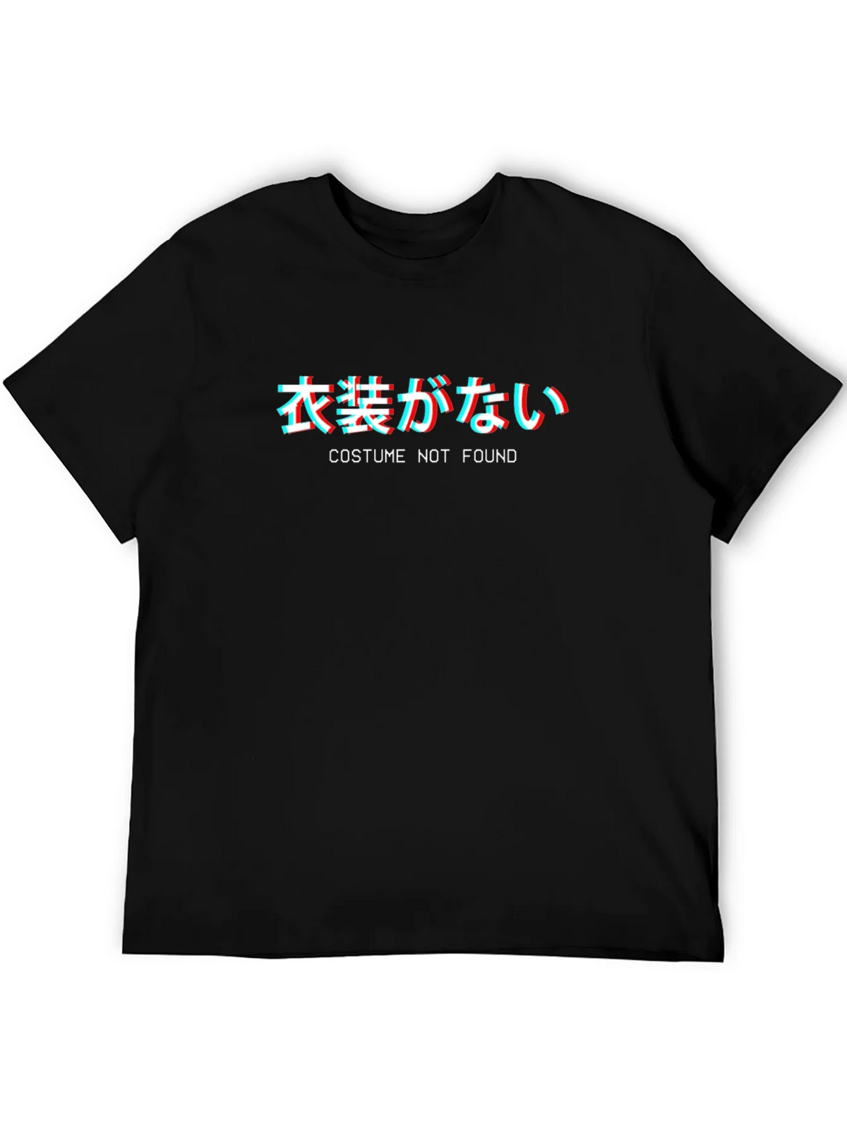 Costume Not Found T-Shirt - Glitch Japanese Text product image 5