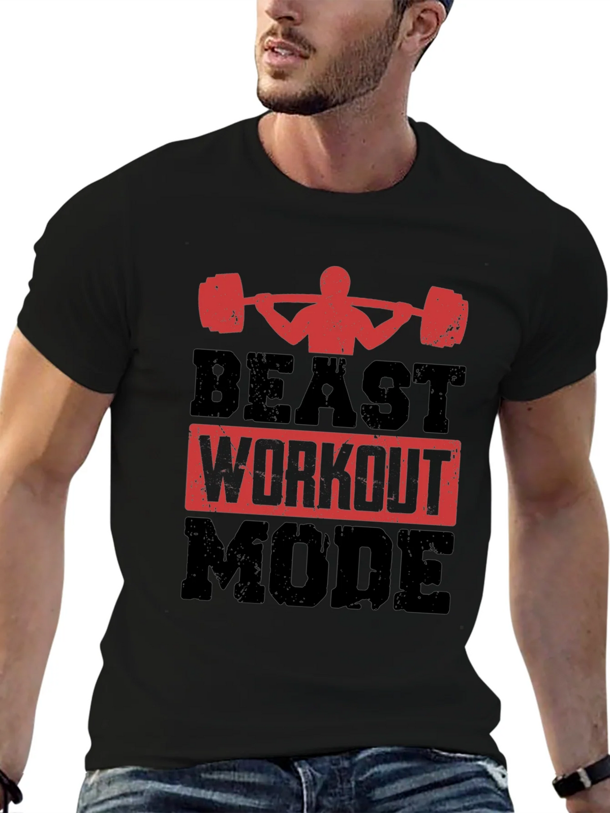 Beast Workout Mode T-Shirt - Gym Motivation product image 6