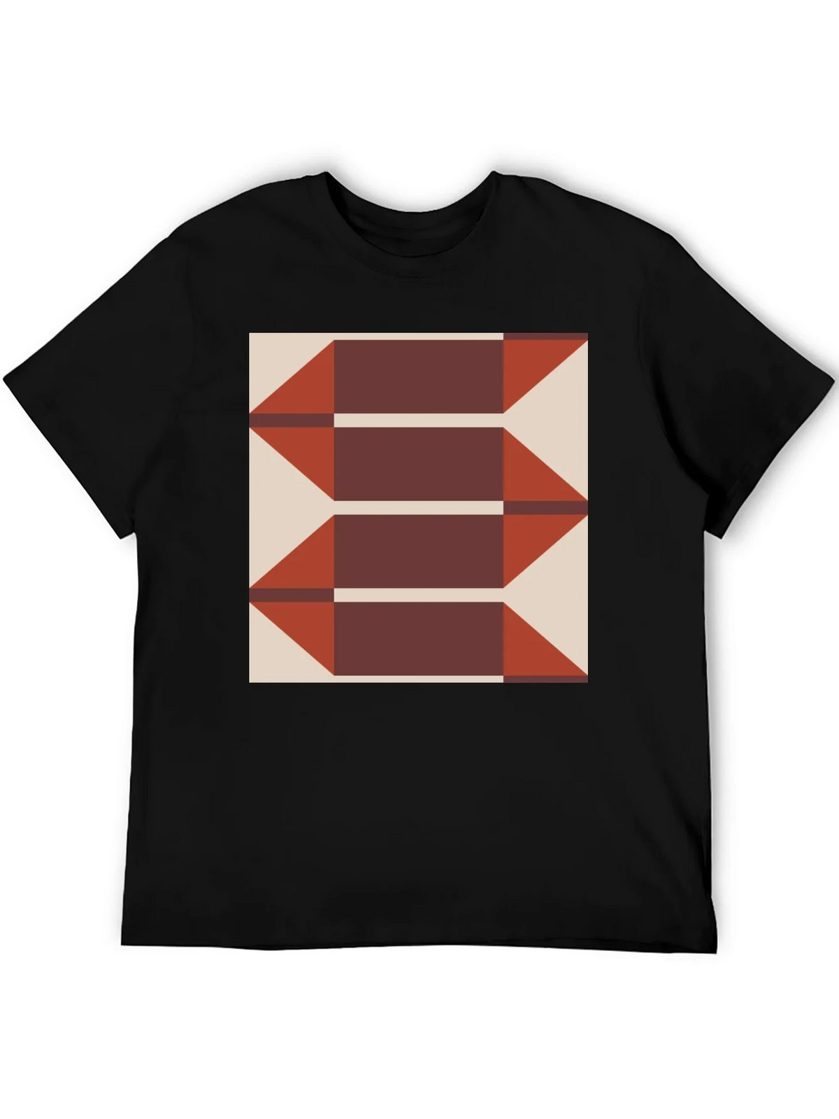 Geometric Arrows Graphic Tee - Modern Print T-Shirt product image 5
