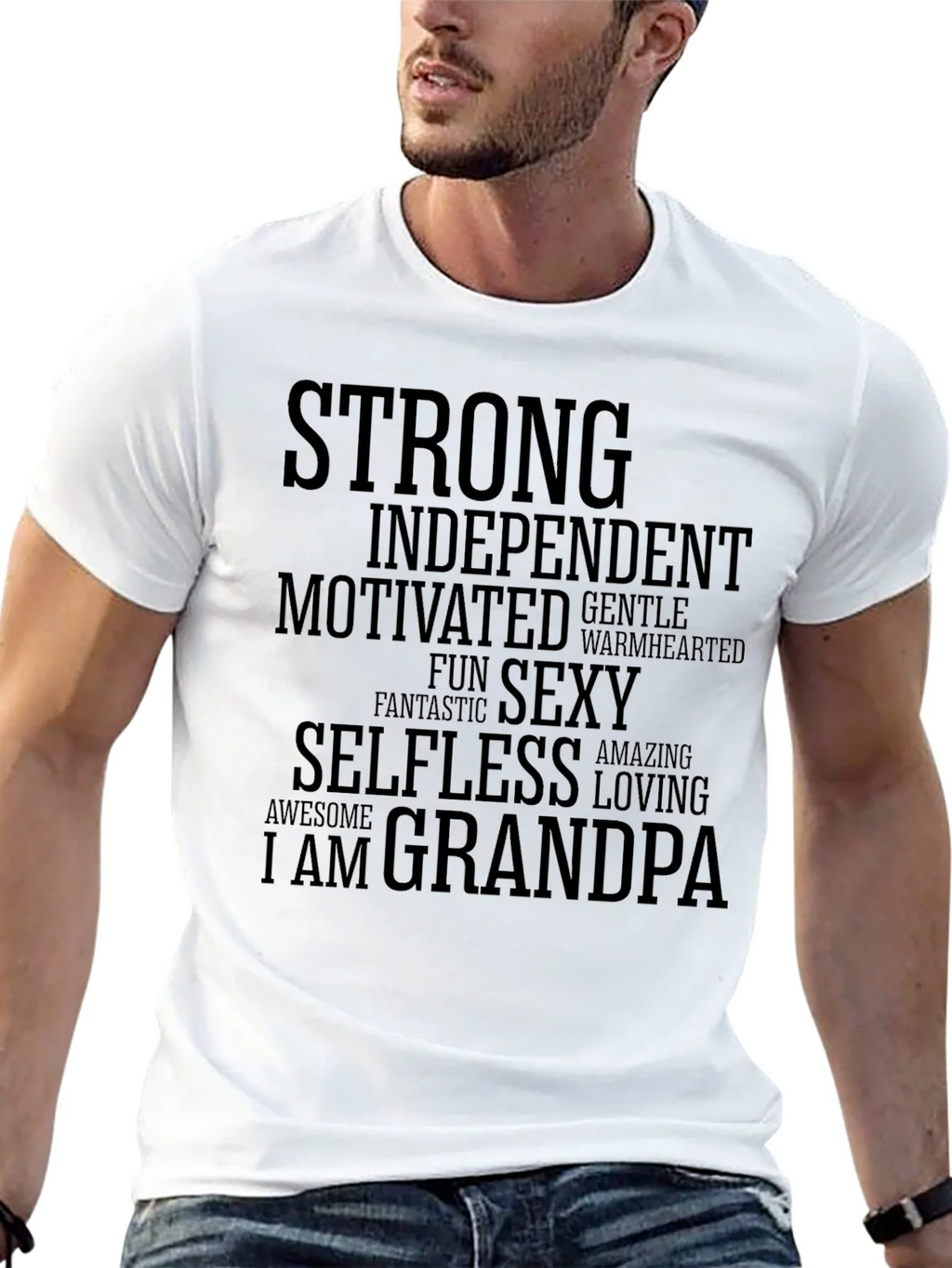 Strong Grandpa T-Shirt - Soft Cotton Blend Tee product image 7