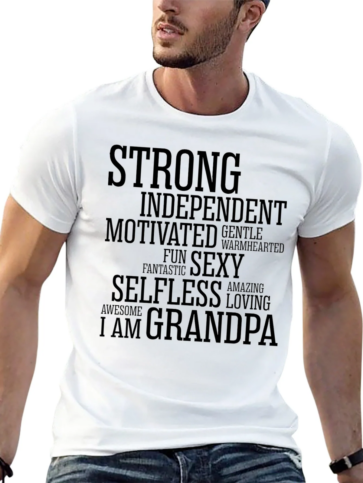 Strong Grandpa T-Shirt - Soft Cotton Blend Tee product image 7