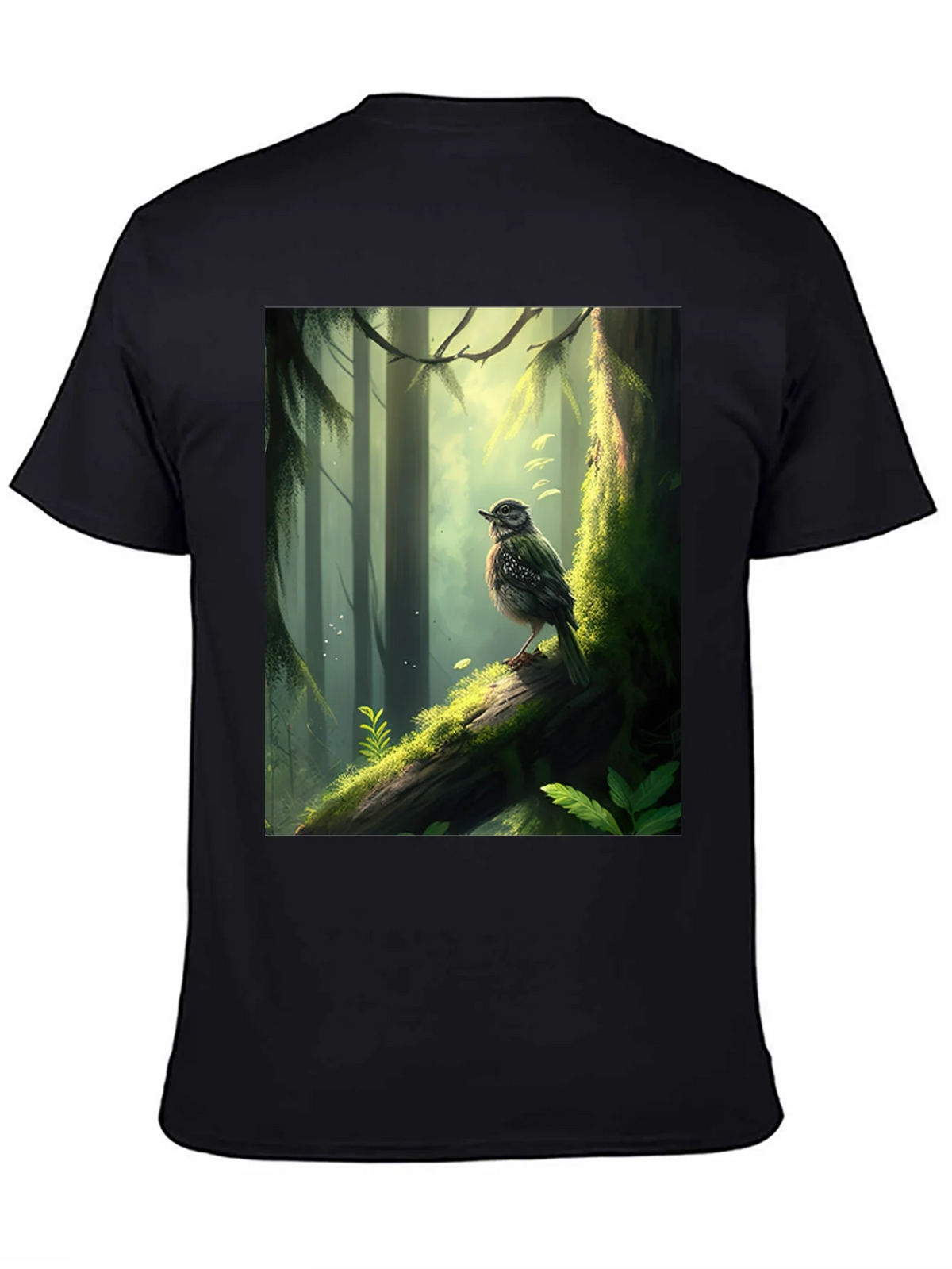 Forest Bird Graphic Tee - Nature Inspired T-Shirt product image 3