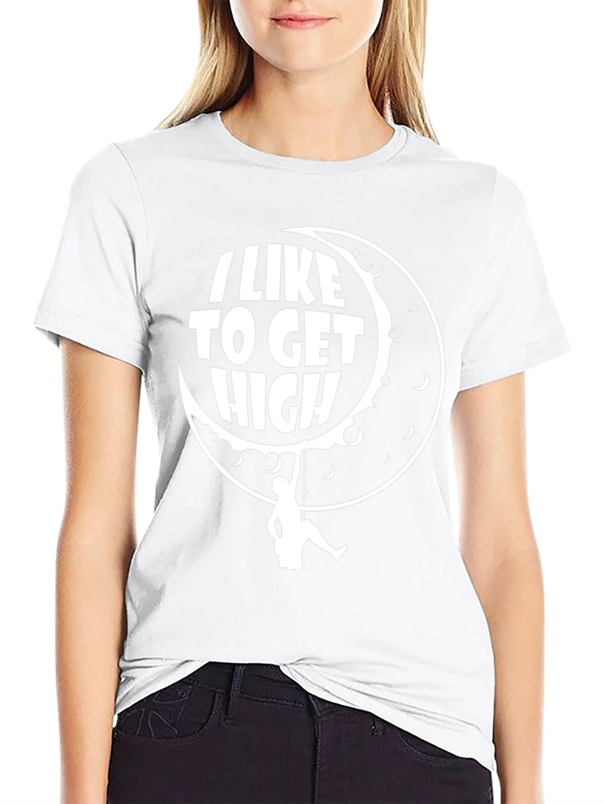 I Like To Get High Climbing Black T-Shirt product image 6