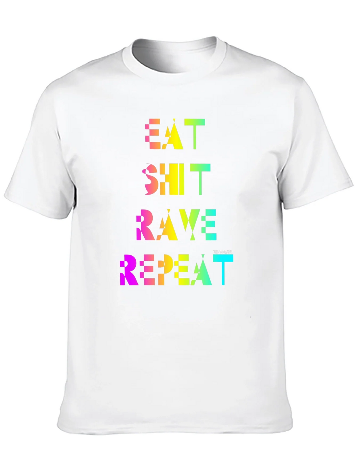 Eat Shit Rave Repeat Rainbow Tee product image 4