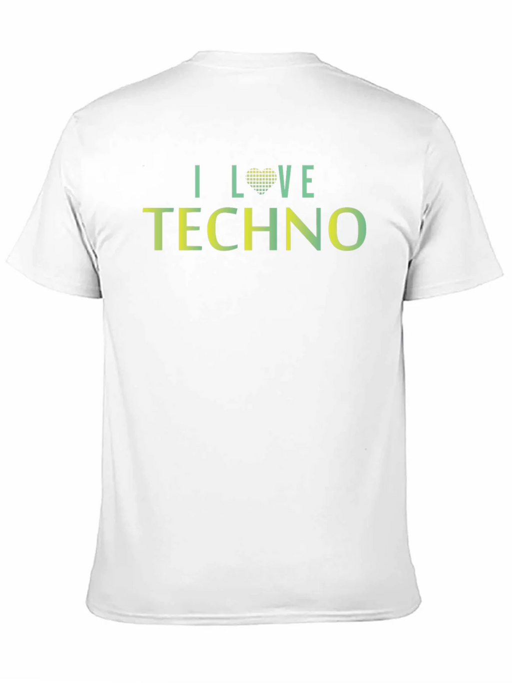 I Love Techno Graphic Tee - Unisex Black T-Shirt product image 8