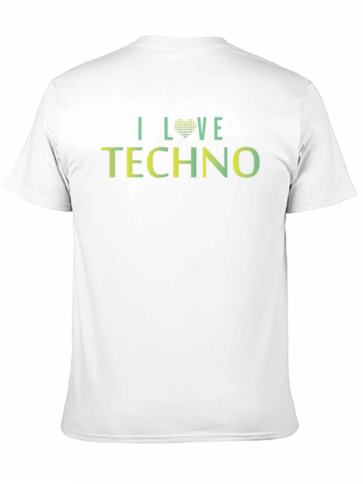I Love Techno Graphic Tee - Unisex Black T-Shirt product image 8