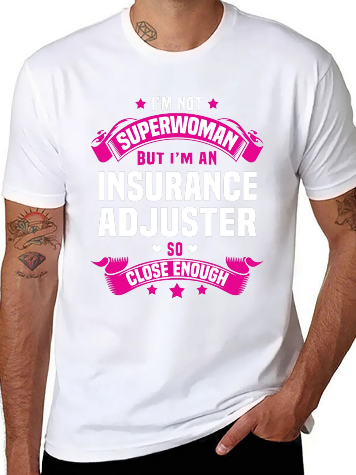 Insurance Adjuster Superwoman T-Shirt product image 7