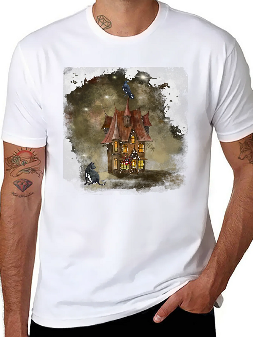 Haunted House Graphic Tee product image 7