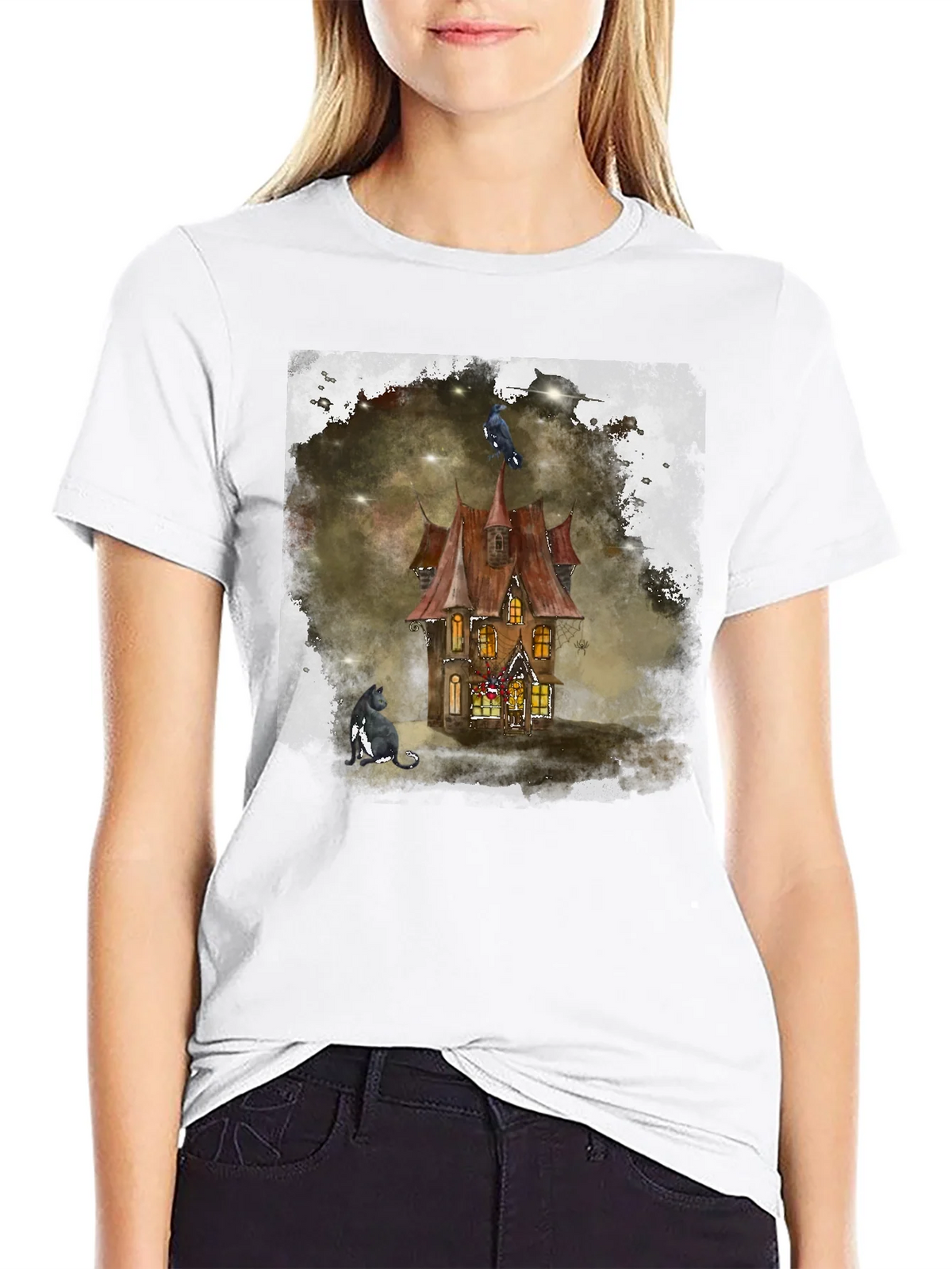 Haunted House Graphic Tee product image 8