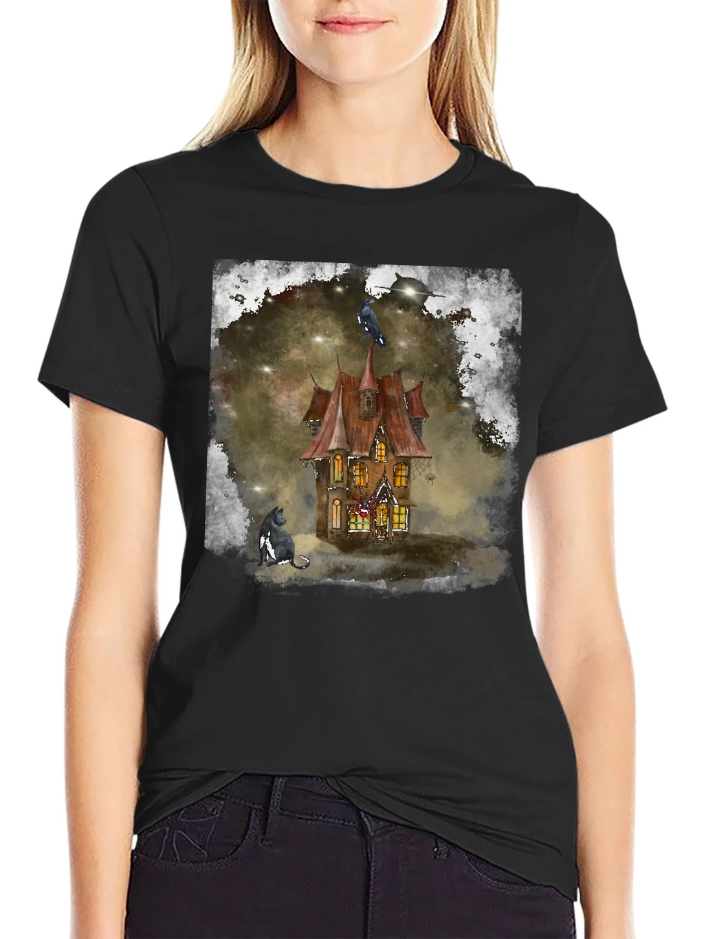 Haunted House Graphic Tee product image 2