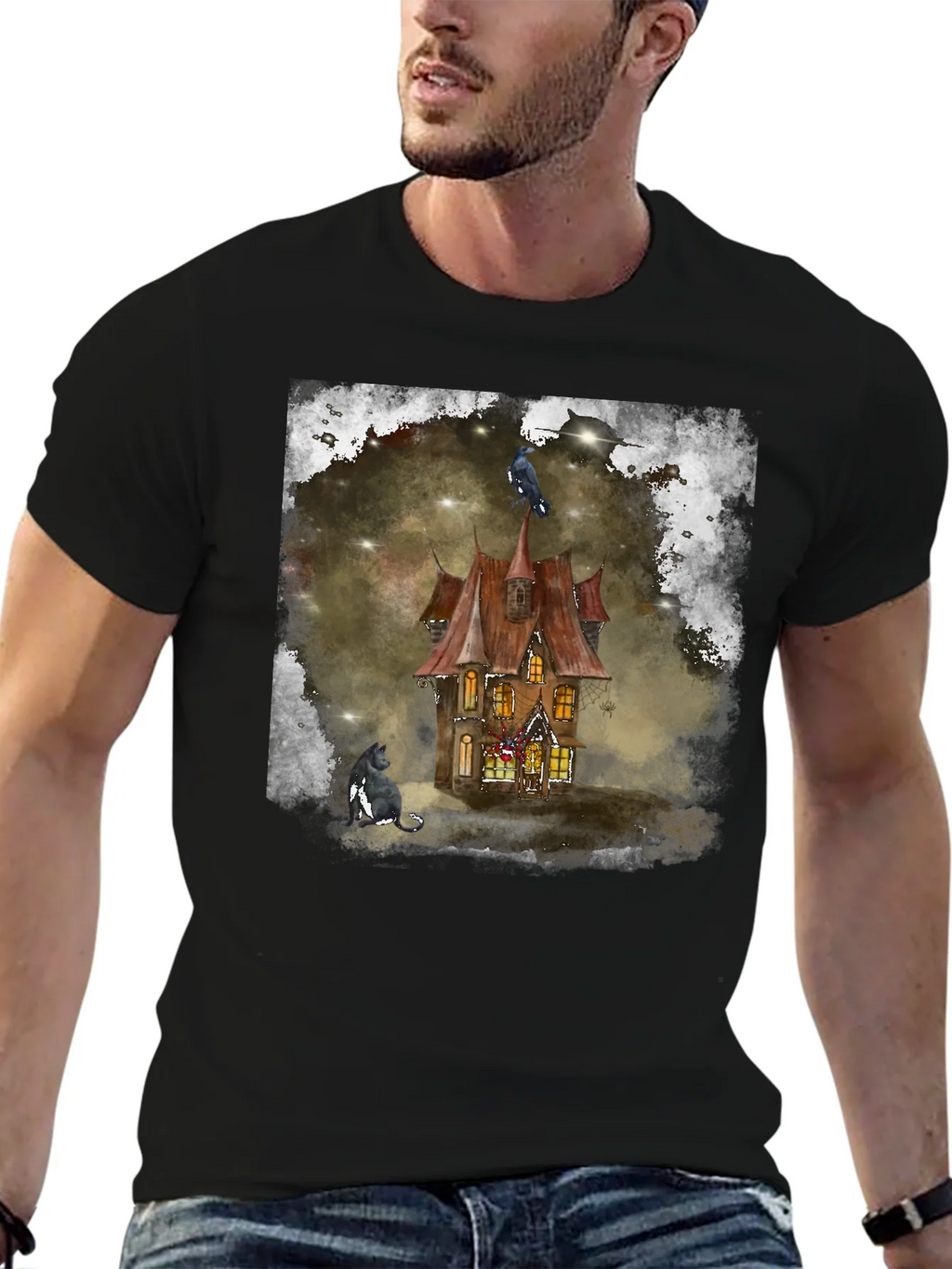 Haunted House Graphic Tee product image 6