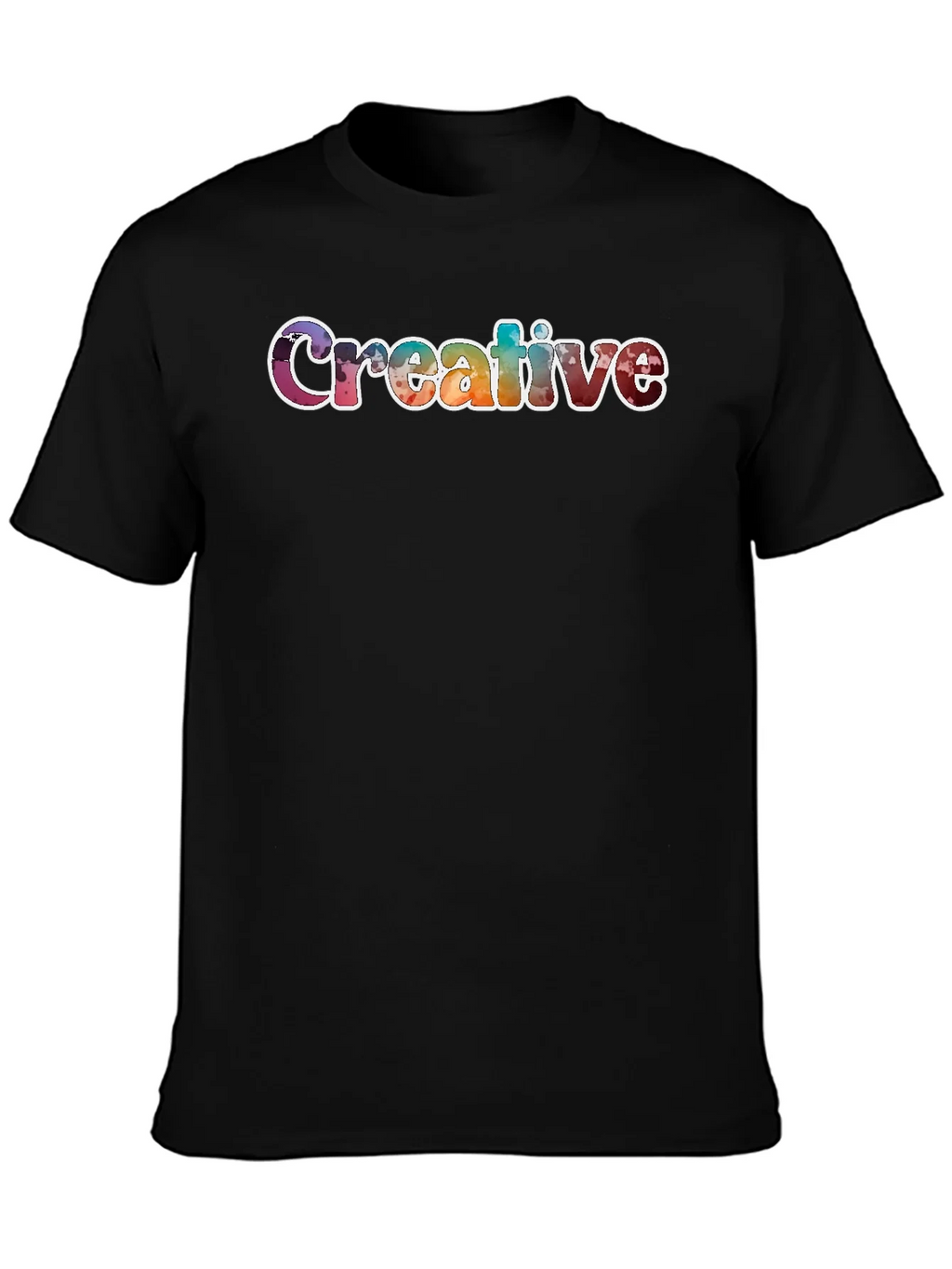 Creative Graphic T-Shirt Unisex Black Tee product image 3