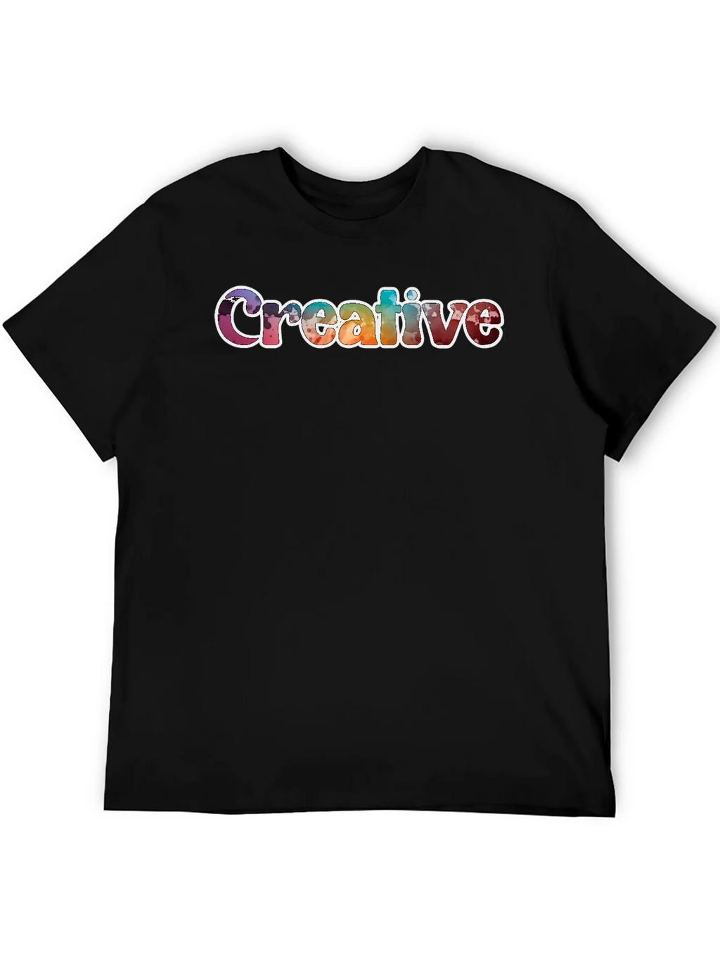 Creative Graphic T-Shirt Unisex Black Tee product image 4