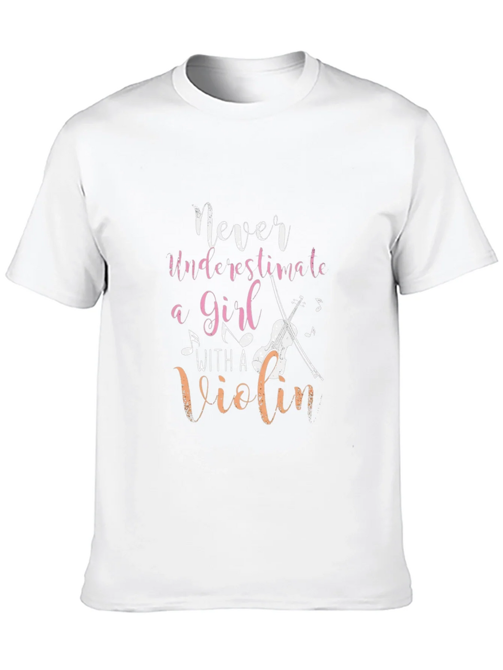 Never Underestimate Girl with a Violin Tee product image 6