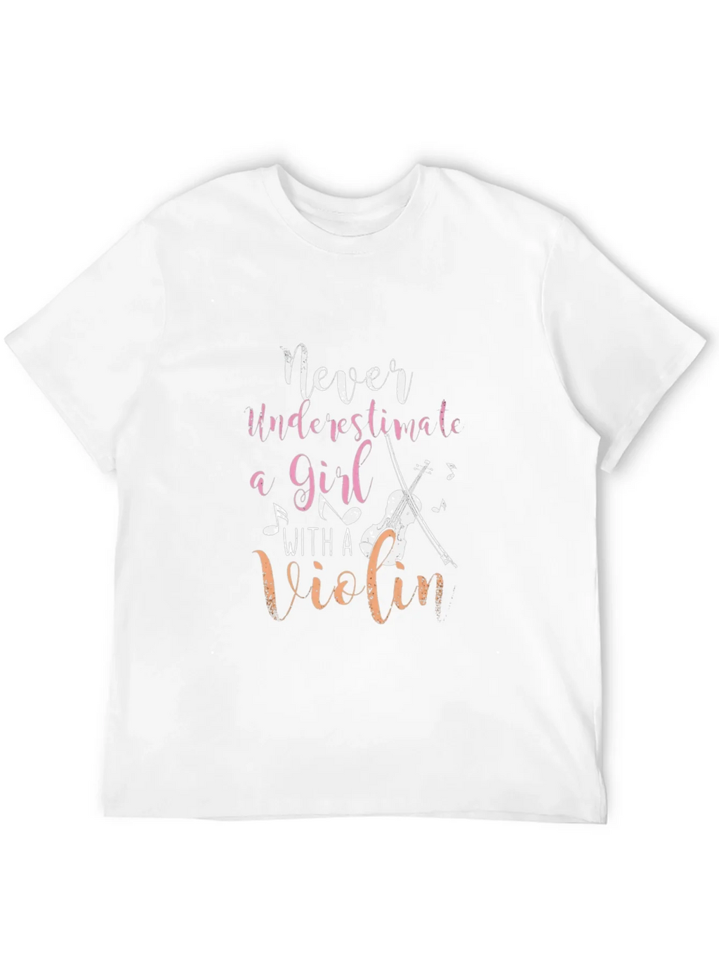Never Underestimate Girl with a Violin Tee product image 8