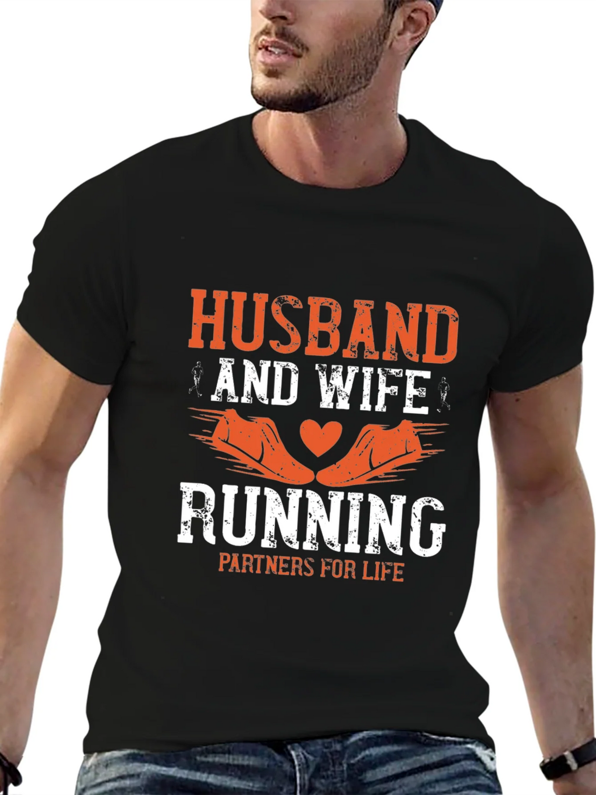 Husband & Wife Running Partners T-Shirt product image 6