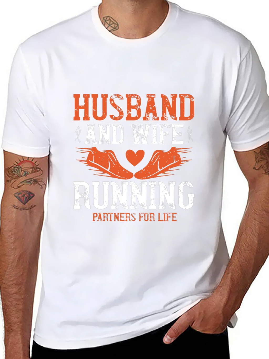 Husband & Wife Running Partners T-Shirt product image 7