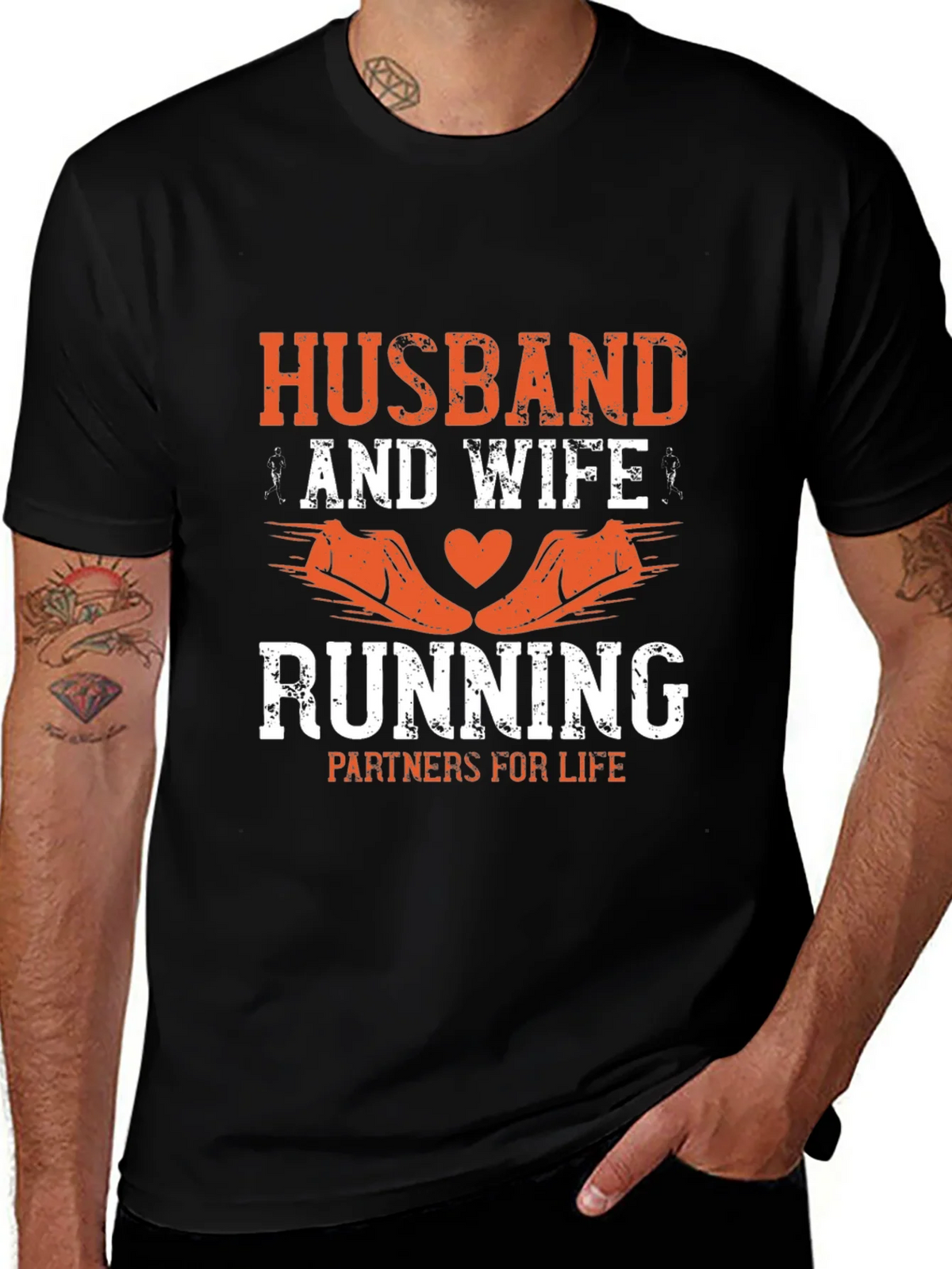 Husband & Wife Running Partners T-Shirt product image 1