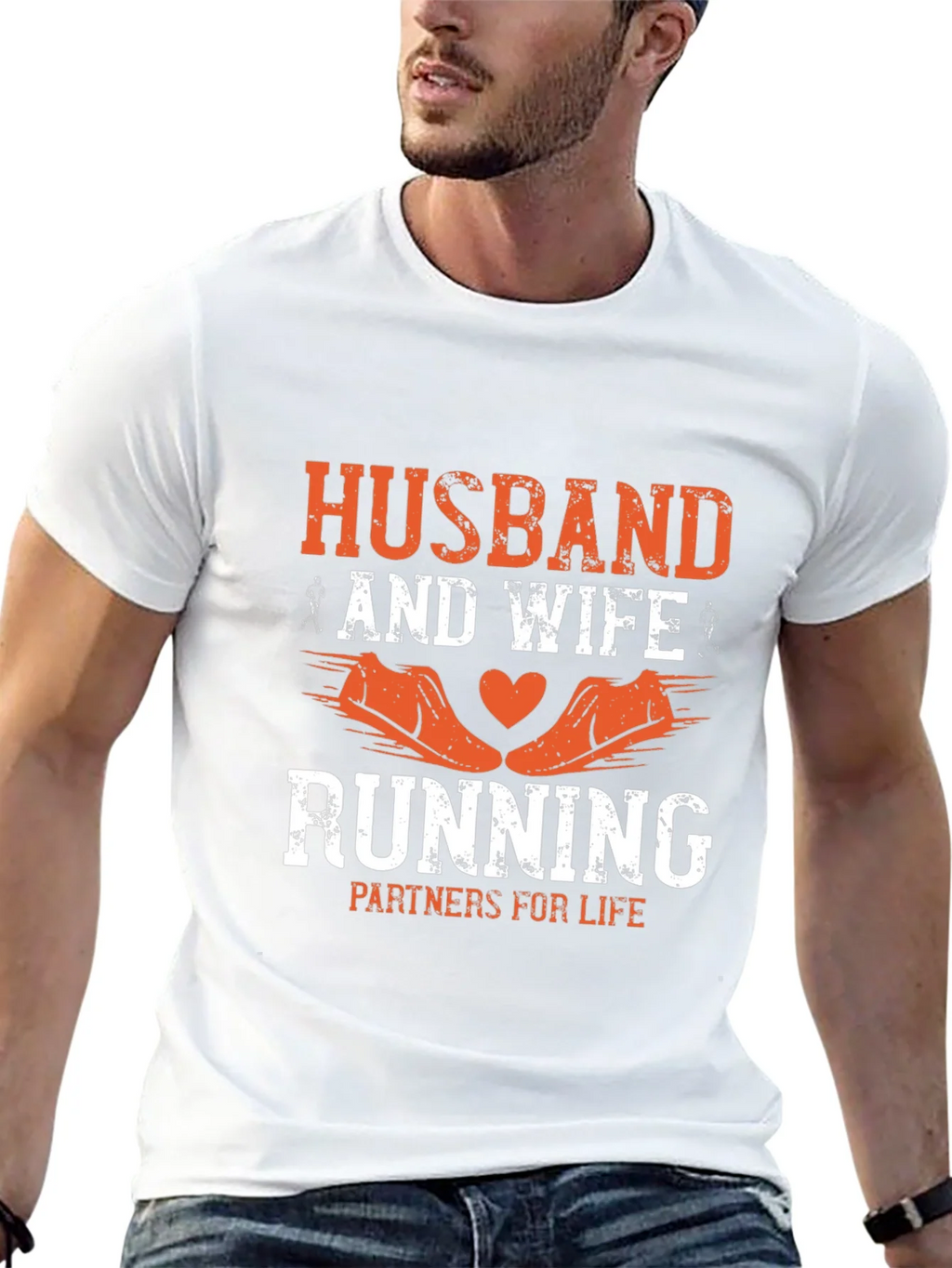 Husband & Wife Running Partners T-Shirt product image 12